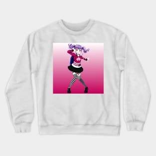 Cute Girl Game Art Crewneck Sweatshirt